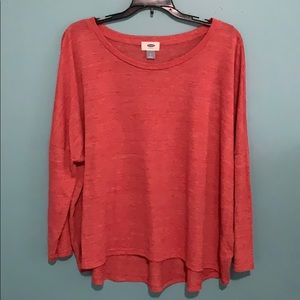 Darker pink long sleeve tee